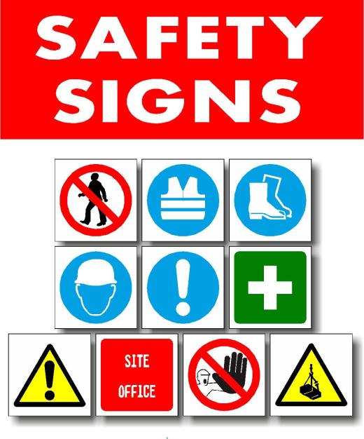 A wide varity of safety signs made to your spec!